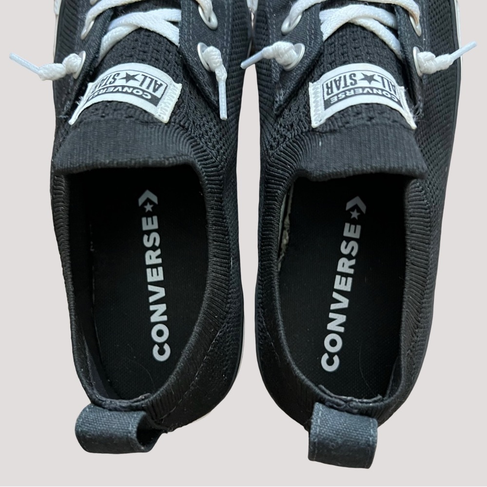 Converse Black and White Low-Top Slip-On Sneakers - Picture 6 of 7